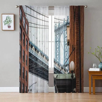 Rideau Voilage Style Industriel | Ombre Interieur