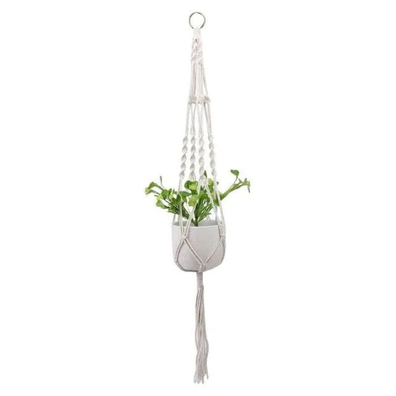 Suspension murale pour plante, accroche décorative élégante et moderne, idéale pour embellir votre intérieur avec des plantes en pot. Design tressé minimaliste pour une touche naturelle et tendance dans votre espace de vie.