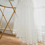 Voilage Blanc Passe Tringle | Ombre Interieur