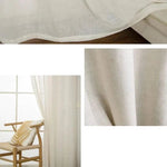 Rideau beige élégant pour salon, offrant un style épuré et moderne. Idéal pour tamiser la lumière tout en ajoutant une touche de sophistication à votre intérieur. Parfait pour une ambiance chaleureuse et accueillante dans toute pièce de la maison.