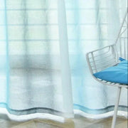rideau imitation lin gris stripes semi transparent moderne