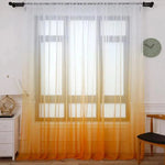 Voilage moderne dégradé jaune pour salon élégant, mettant en valeur la luminosité et la décoration intérieure, idéal pour ajouter une touche de couleur raffinée à votre espace de vie.