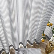 rideau gris plissé moderne minimaliste translucide chambre salon decoration