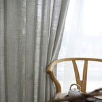 Voilage Lin Gris