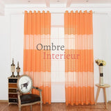 Rideau Voilage Orange | Ombre Interieur