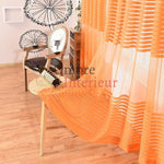 Rideau Voilage Orange | Ombre Interieur