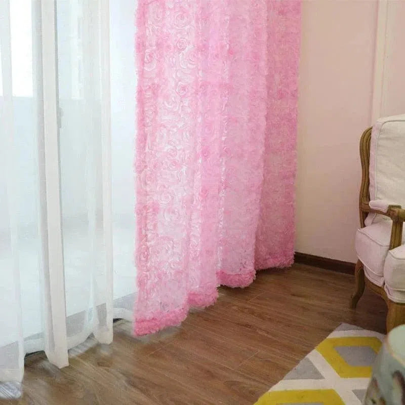 Rideaux roses élégants pour salon moderne avec motifs en relief, ajoutant une touche de sophistication et de couleur à votre espace de vie. Optimisez votre décoration intérieure avec ces rideaux qui filtrent la lumière tout en créant une atmosphère chaleureuse et accueillante. Solution idéale pour égayer une pièce tout en préservant l'intimité. Disponibles en diverses tailles pour s'adapter à vos fenêtres.